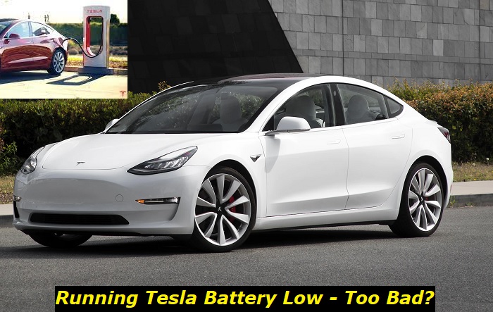 running tesla battery low - bad or not